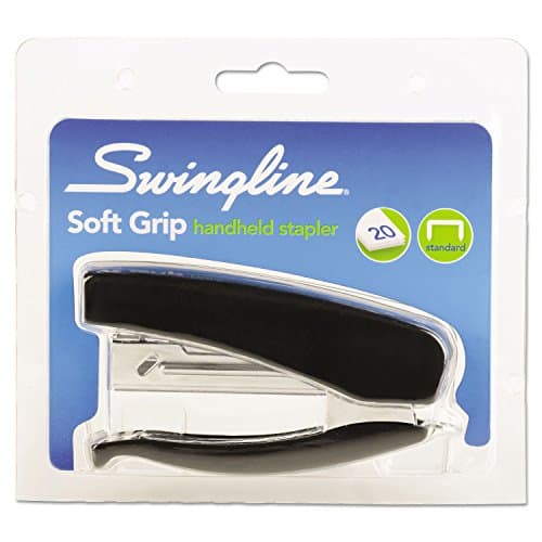 Swingline Soft Grip Stapler, 20 Sheet Capacity, Compact, Handheld Stapler, Black (09901) 5