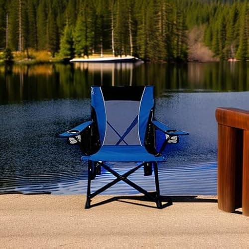 Kijaro Dual Lock Folding Camp Chairs - Versatile for Sports, Outdoors & Lawns - Locks Positions - Maldives Blue 8