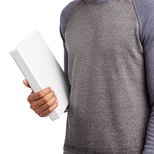 Amazon Basics 3-Ring Binder, 1-Inch - White, 4-Pack 5