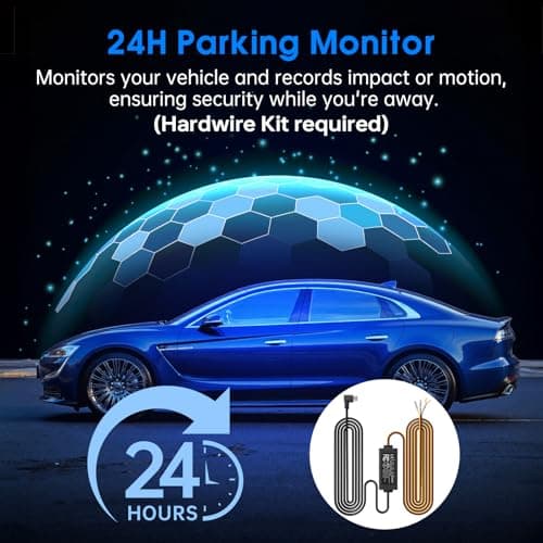 Dash Cam Front and Rear, 2.5K /1080P QHD Dual Dash Camera for Cars Tenebris Standard 6