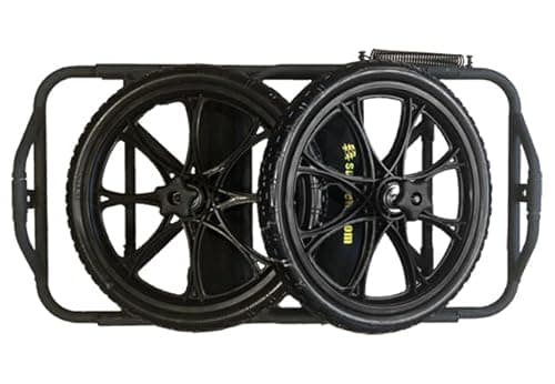 Suspenz Kayak Canoe Transport Cart, All-Terrain Super Duty Trolley Carrier with No-Flat Airless Wheels and Kickstand, 350 lb Load Capacity, Black (22-9908) 8