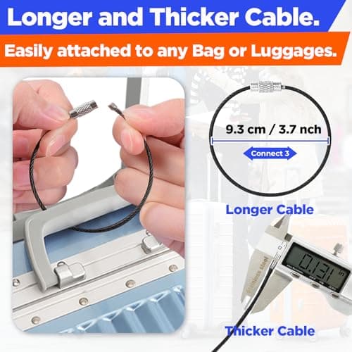 4 PCS Personalized Luggage Tags, Engraved Aluminum Luggage Tag, Custom Luggage Tag for Bag Id, Custom Suitcase Tag, Backpack Tag, Personalized Name Tags for Travel (Black) 6