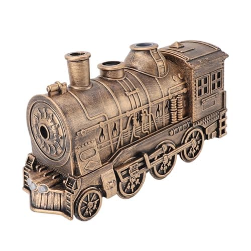 MOTOULAX Train Humidifiers, Dual Mist Outlets, 300ml Capacity, Jellyfish shaped Cool Mist Train Humidifier, Aroma Diffuser, Mist Humidifiers with 2/8 Hours Timing Function (Bronze)