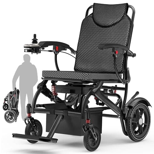Electric Wheelchairs for Adults, Support 350 LBS, Only 36LBS Weight,15 Miles Range, Airline Approval