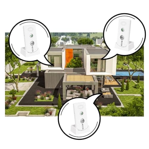 Pumwoy 2 Way Wireless Intercom for Home Hospital Hotel,1000m Range Indoor Intercoms Wireless(White), JY00024 5