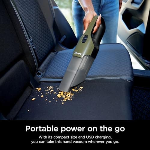 Shark CH700WM Cyclone Handheld Vacuum with HyperVelocity Suction, Herb (Renewed) 7