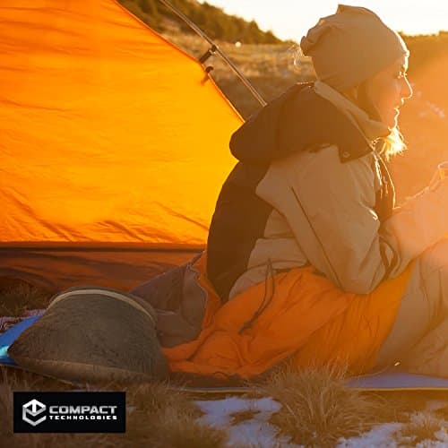 Compact Travel Pillow Made with Shredded Memory Foam and Super Soft Fleece Fabric for Ultimate Comfort in Travel. Patented Design Rolls and Compacts Small for Travel. (Grey) 6