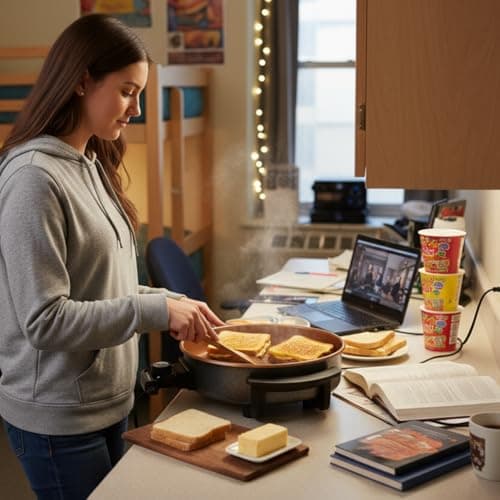 OVENTE 11.5-Inch Electric Skillet & Frying Pan, 1400W Nonstick Cooking Pan with Adjustable Temperature Control, Tempered Glass Lid with Steam Vent, Cool-Touch Handles, Easy-Clean Copper SK11112CO 9