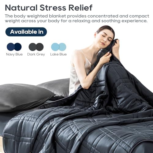 King Size Weighted Blanket 20lbs(88''x104'', Dual-Sided), Reversible King Weighted Blanket with Cozy Warm Velvet & Cooling Tencel Fabric for Adults & Couple All Season - Carry Bag Included, Dark Grey 9