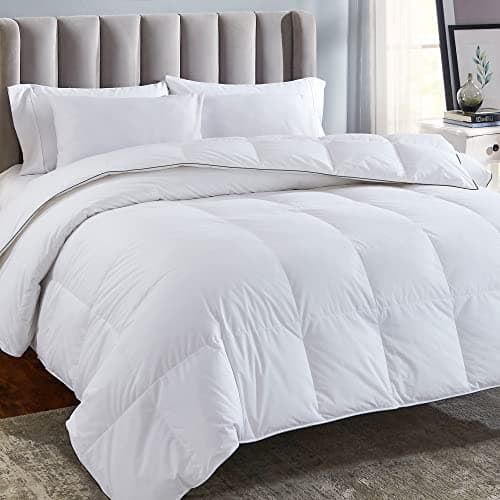 California Design Den King Size Comforter Duvet Insert - Cozy Luxury Down Alternative, Quilted Extra Fluffy, Soft, and Cooling, Machine Washable with Corner Tabs - White
