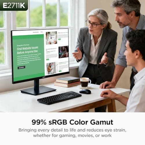 KOORUI 27 Inch Gaming Office Monitor 144Hz IPS Display, FHD 1080P with FreeSync, Eye Care TÜV Rheinland Certified with Slim Bezels, HDMI VGA Ports, Ergonomic Tilt, VESA Mount, Black 6