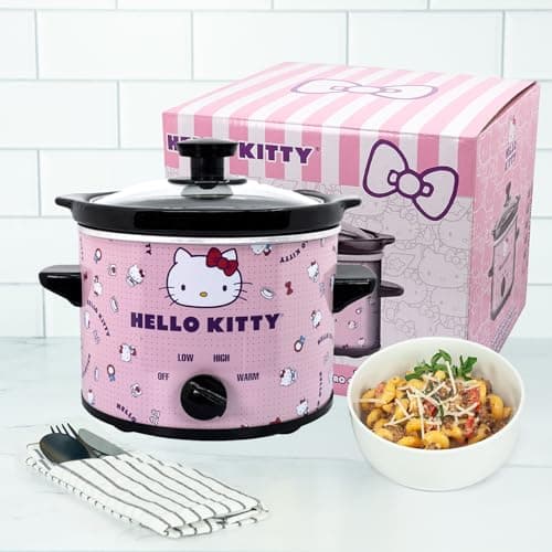 Uncanny Brands Hello Kitty 2qt Slow Cooker - Cook With Your Favorite Sanrio Characters 5
