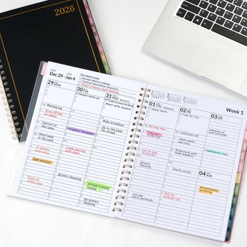 Appointment Book 2026 Planner, Forvencer Daily Weekly & Monthly Calendar Planner (Jan 2026-Dec 2026), 8.5"x11", Hourly Agenda Book, 30 Minute Increments, Flexible Cover, Organizer Notebook, A4, Purple 7
