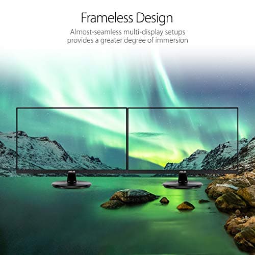 ASUS 24-Inch Desktop Monitor - 1080P Full HD, 75Hz, IPS, Adaptive-Sync/FreeSync, Eye Care, HDMI DisplayPort VGA, Frameless, VESA Wall Mountable - VA24DQ 4