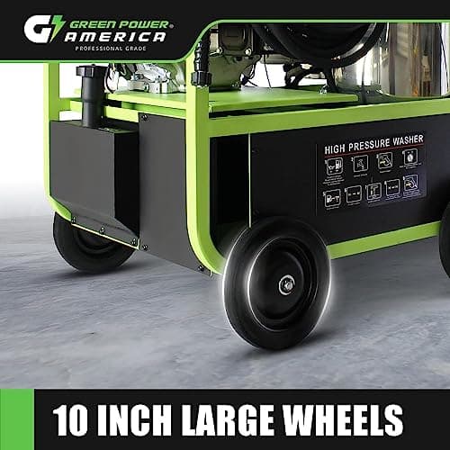 Green-Power America Commercial Hot Water Pressure Washer GNHW4540E - 4500 PSI, 4.1 GPM, Gas Engine, Diesel Burner 3