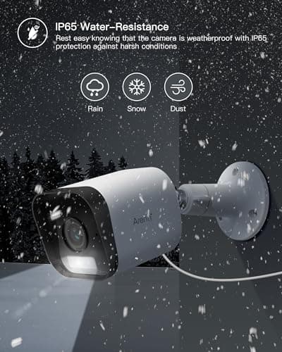 ARENTI 4MP Outdoor Security Camera Wired with Color Night Vision, Spotlight & Siren Alarm, AI Human Detection, IP65 Waterproof Surveillance, 2.4GHz WiFi Only 7