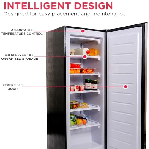 Frigidaire EFRF694, 6.5 cu ft, Upright Freezer, Platinum Series, Stainless steel 5