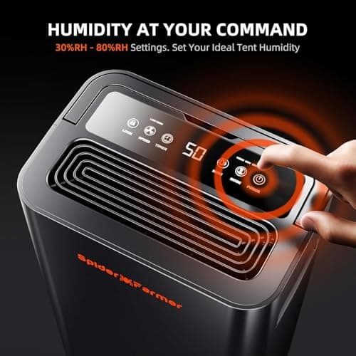 Spider Farmer Dehumidifier with Drain Hose 2000 Sq.ft Deshumidificador Smart Humidity Control & Display, Air Duct, 24H Timer, Powerful Moisture Removal for Basement Bedroom Home and Grow Tent (Update) 5