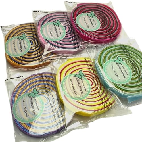 Chenkou Craft 30 Yards 3/8" Velvet Ribbon Total 30 Colors Assorted Lots Bulk (Multicolored, 3/8"(10mm)) 7