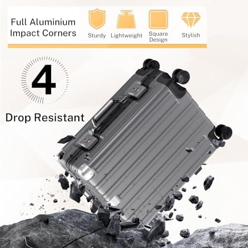 Krute Carry On Luggage 20 inch Suitcas 5