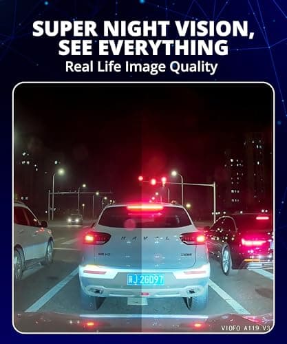 VIOFO Dash Cam A119 V3 2K 2560x1440P Quad HD+ 60FPS Front Car Dash Camera, 5MP STARVIS Sensor, 140-Degree Wide Angle, GPS Included, Buffered Parking Mode, True HDR, Motion Detection, Time Lapse 6