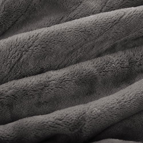 Eydna Electric Heated Blanket Full Size 72"x84",Fast Heating Throw, Soft Plush Microplush for Bed & Couch, 10 Hours Auto Off & 5 Heating Levels, Machine Washable, Gifts for Grandma & Family-Light Gray 8