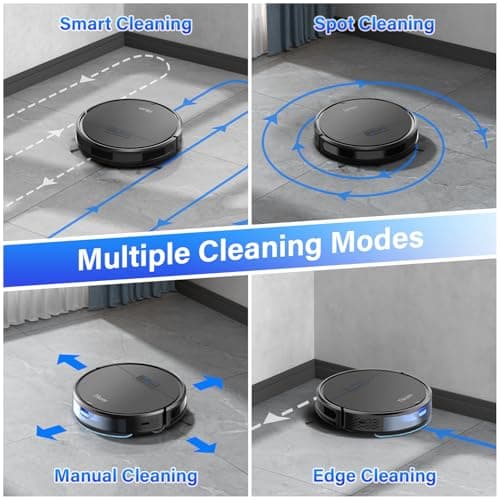 Tikom Robot Vacuum and Mop Combo, Robot Vacuum Cleaner with Powerful Suction, Super Thin, Self-Charging Robotic Vacuum Cleaner for Carpet, Pet Hair, Hard Floors, APP & Remote Control 8