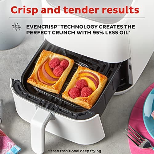 Instant Pot Vortex 2QT Mini Air Fryer,Small Air fryer that Crisps,Reheats, Bakes, Roasts for Quick Easy Meals,Includes over 100 In-App Recipes,is Dishwasher-Safe,from the Makers of Instant Pot, White 5