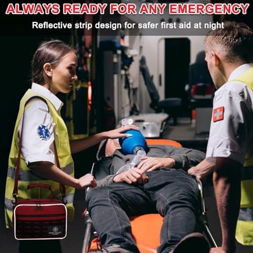 VRIEXSD Premium 450 Piece Large First Aid Kit for Home, Travel, Camping, Car, Hiking & Outdoor Emergencies - Emergency Medical Kits, Home & Businesses Medical Supplies 5