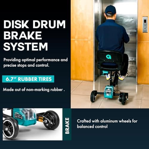 G Mobility Scooter – 3 Wheels, 35 lb Folding Aluminum Frame, Anti-Tip Footrests, Includes (1) 48V 2Ah Li-Ion Battery and Charger, Supports 275 lbs, Airline Friendly 6