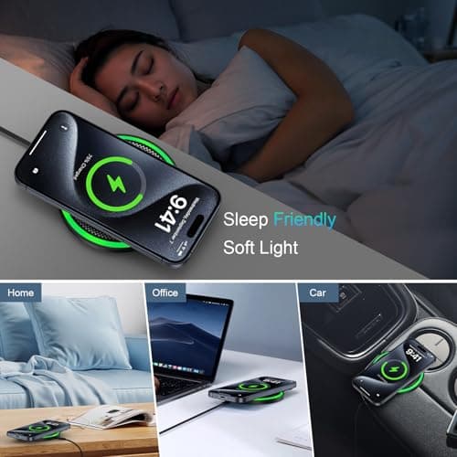 Samsung S25 Wireless Android Charger Fast Charging Pad for Samsung Galaxy S26 S25 Ultra/S24 Plus/FE/S23/S22/S21,2Pack 15W Fast Wireless Phone Charger Station for Moto Edge 2024/G Stylus 5G/Razr 2024 5