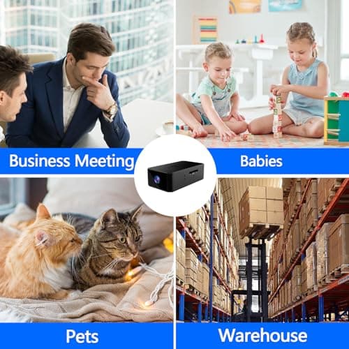 Mini Camera - Small Camera, 1080P Rechargeable Tiny Cameras, No WiFi Mini Cameras with Loop Videotaping, Portable Cam, Indoor Cam for Warehouse, Lecture, NO WiFi NO APP NO Bluetooth 5