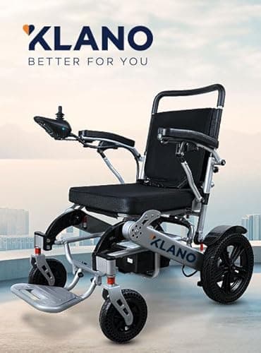 KL80 Klano Electric Wheelchair – 30 Miles Long Range, 600W Motor, Lightweight, Foldable, All-Terrain, Puncture-Free Wheels, Portable, Compact, Airline Approved, Adults & Seniors 7