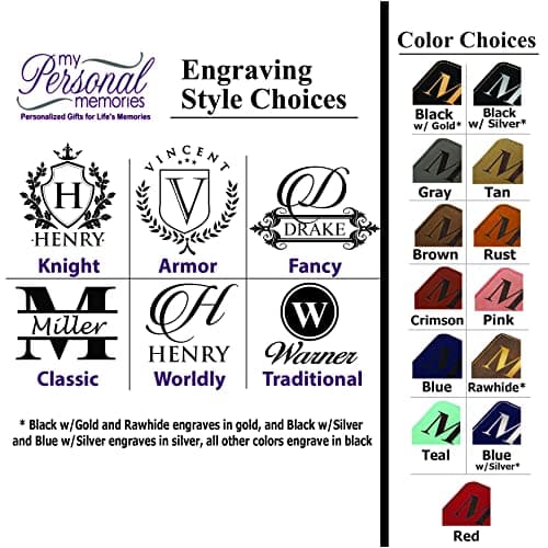 My Personal Memories, Monogrammed Luggage Tag - Engraved Personalized Custom Traveler Gift 7