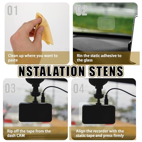 8Pcs Dashcam Windshield Sticke Clear Electrostatic Stickers Sticker Shield for Windshields,Prevent Scratching & Falling,Windshield Sticker for Mounting Dash cam Phone Projection Screen 6