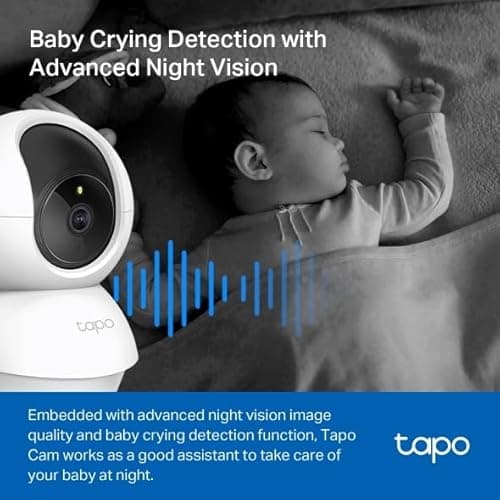 Tapo 2K Pan/Tilt Security Camera for Baby Monitor, Dog Camera w/Motion Detection, 2-Way Audio Siren, Night Vision, Cloud&SD Card Storage, Works w/Alexa & Google Assistant, 2-Pack (Tapo C210P2) 6