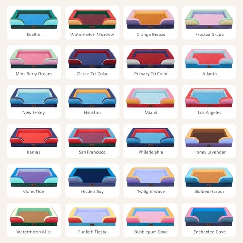 Comfort Expression Orthopedic Dog Bed for Extra Large Dogs 42x30 Inch, Waterproof Egg Crate Foam XL Pet Bed with Removable Bolsters, Dog Couch with Washable Cover & Non-Slip Bottom, Grey 3