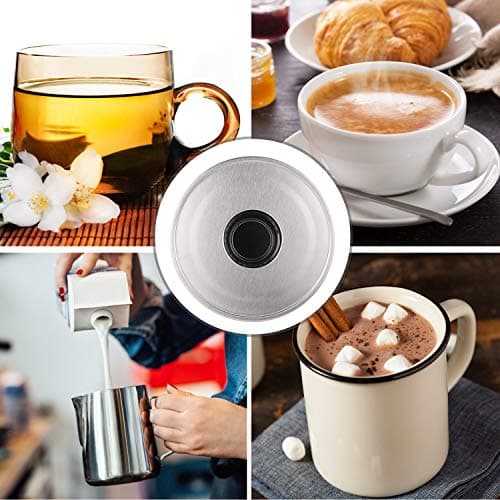 Simtive Teapot Warmer, Brushed Stainless Steel Tea Warmer with Tealight Holder, Silver 5