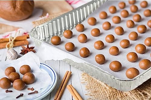 Aluminum Pans Half Size Textured Cookie Sheet 15 Count Durable Nonstick Baking Sheets 15.87" x 11" - Sheet Pan, Baking Tray, Cookie Sheets, Foil pans, Foil trays, Sheet Baking Pans 5