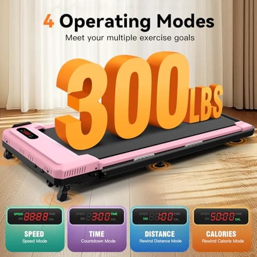 FUNMILY Walking Pad Treadmill with Incline and Handle Bar, 2.5HP Foldable Under Desk Treadmill with Handles, Folding Treadmills for Home Small, Portable 4 in 1 Electric Running Machine, 300lb Capacity 5