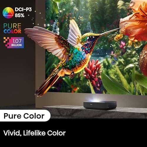 Hisense PL2, Ultra Short Throw Home Theater Laser Projector, 80” – 150”, 4K UHD, 2,700 Lumens, 3000:1 Contrast, Dolby Vision & Atmos, 3D, Google TV, WIFI 6E 9