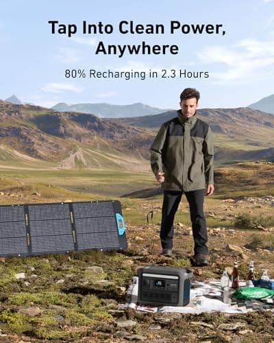 Anker SOLIX C800 Portable Power Station, 1200W (Peak 1600W) Solar Generator, Full Charge in 58 Min, 768Wh LiFePO4 Battery for Outdoor Camping, RVs, Road Trip, and Power Outages (Optional Solar Panel) 7