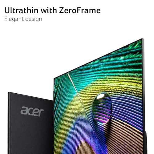 acer SB240Y G0bi 23.8" IPS Full HD Ultra-Slim Edge-to-Edge Gaming Office Monitor | Adaptive-Sync Support (FreeSync Compatible) | Up to 120Hz Refresh | 1ms (VRB) | Tilt | HDMI & VGA Ports | Black 5