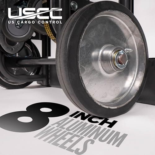 US Cargo Control Appliance Dolly Heavy Duty with Stair Climber & Kickback Wheels, 1,200 LBS Capacity, Industrial Appliance Hand Truck with Single Auto Recoil Strap System, Heavy Duty Steel Hand Truck 5