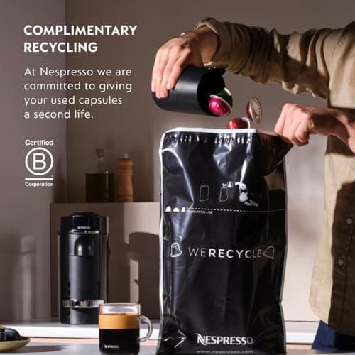 Nespresso Vertuo Pop+ Coffee and Espresso Machine by De'Longhi, Liquorice Black 8