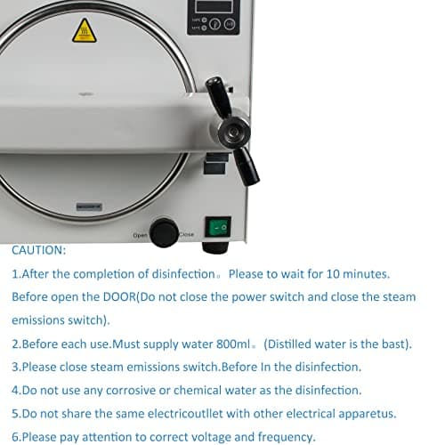 18L 900W Stainless Steel #304 Autoclave Steam Sterilizer Lab Equipment High Temperature Steam Equipment 110V 7