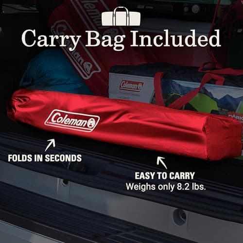 Coleman Portable Camping Chair with 4-Can Cooler, Cushioned Seat & Back with Side Pockets & Cup Holder, Carry Bag Included, Great for Camping, Tailgating, Firepits, Patio, & More 6
