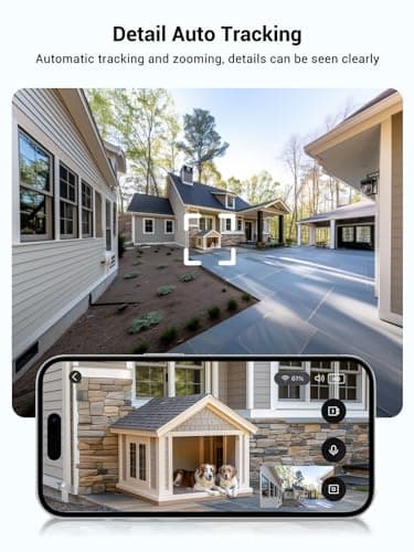 Light Bulb Security Camera Wireless Outdoor Indoor, 5G&2.4G WiFi Security Cameras with Patrol Function, AI Human Detection, Motion Tracking, Two-Way Talk, Color Night Vision, Alarm, 24/7 Recording 7