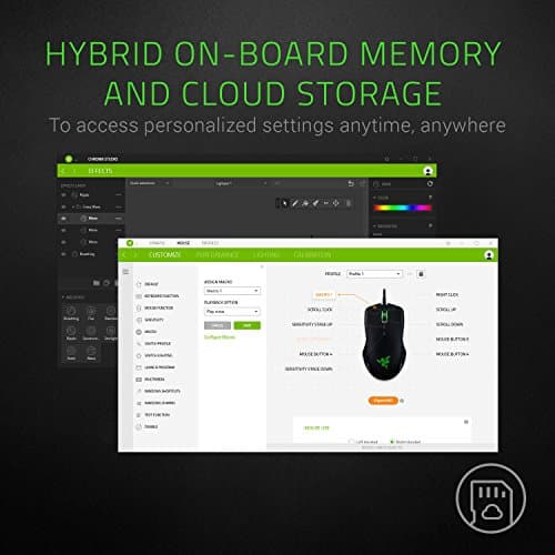 Razer Mamba Elite Wired Gaming Mouse: 16,000 DPI Optical Sensor - Chroma RGB Lighting - 9 Programmable Buttons - Mechanical Switches 8