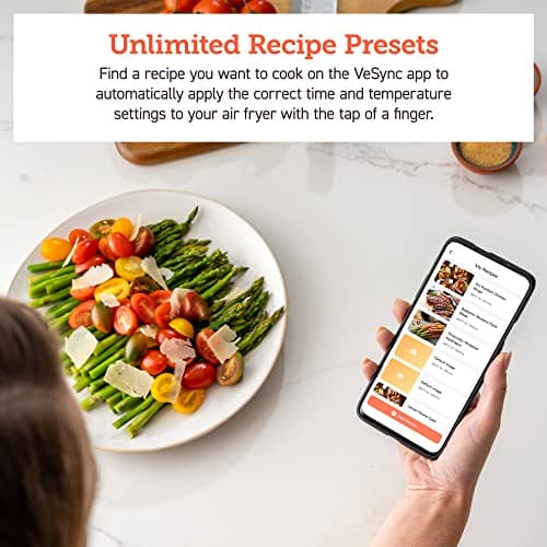 COSORI Air Fryer 5.8QT Pro Gen Smart 11-in-1 Toaster Oven , 100 Recipes Cookbook, 200+ Online Recipes , APP and Touch Screen Control, Works with Alexa & Google Assistant, Dishwasher-Safe Square Basket 6